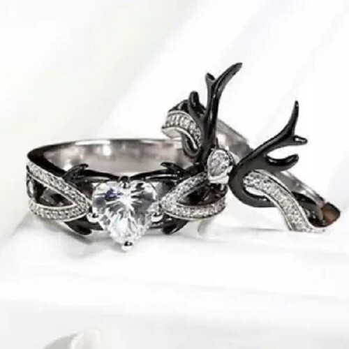 Anello gotico diamante creato