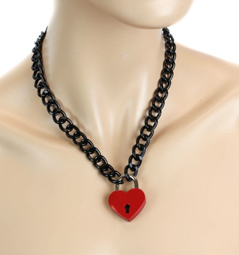 Collana girocollo cuore - , nero