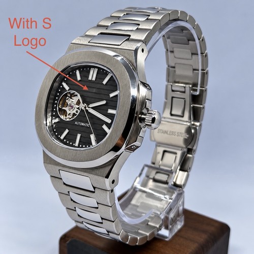 Black nautilus mod seiko - black,