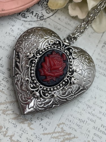 Collana cuore sltone nero - cuore,