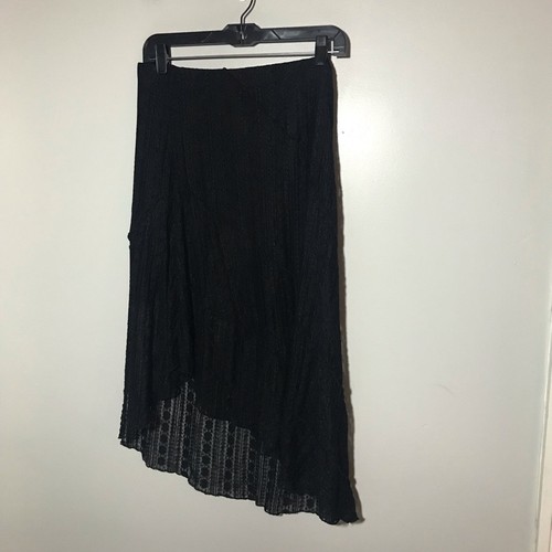 Gonna asimmetrica pizzo nero