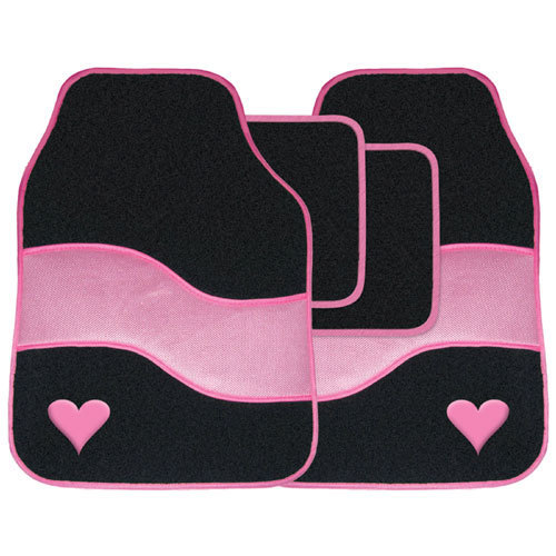 Bellissimi tappetini auto rosa