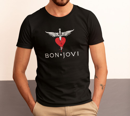 Shirt bon jovi cuore - jovi,